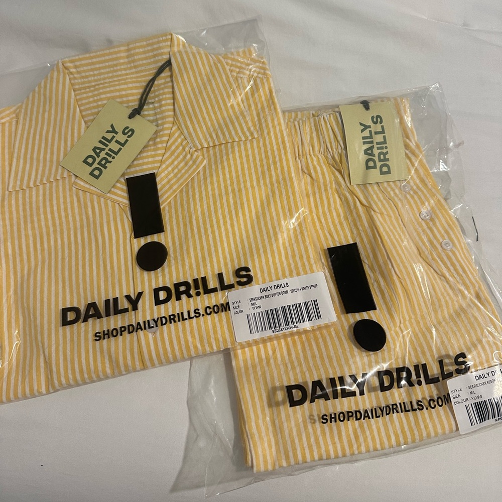 Daily Drills Seersucker Set